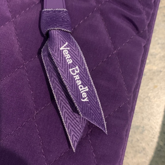 Vera Bradley Deep Purple Quilted Tote - Picture 4 of 6